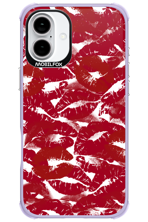 Burgundy and Kiss - Apple iPhone 16 Plus