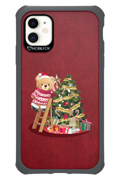 Christmas Bear (Burgundy) - Apple iPhone 11