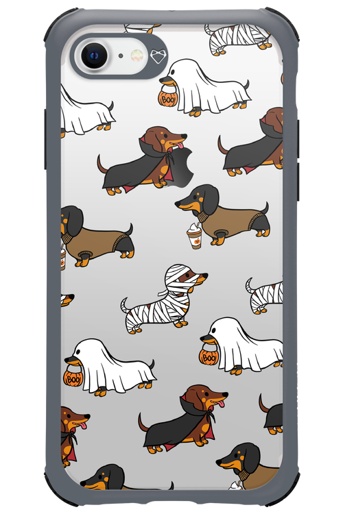 Scary Dachshund (Transparent) - Apple iPhone 7