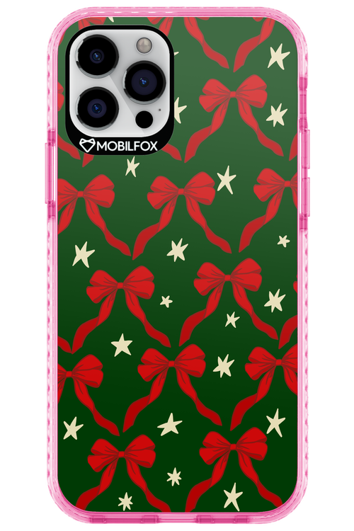 Bow & Stars (Green) - Apple iPhone 12 Pro