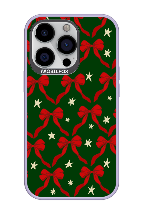 Bow & Stars (Green) - Apple iPhone 13 Pro
