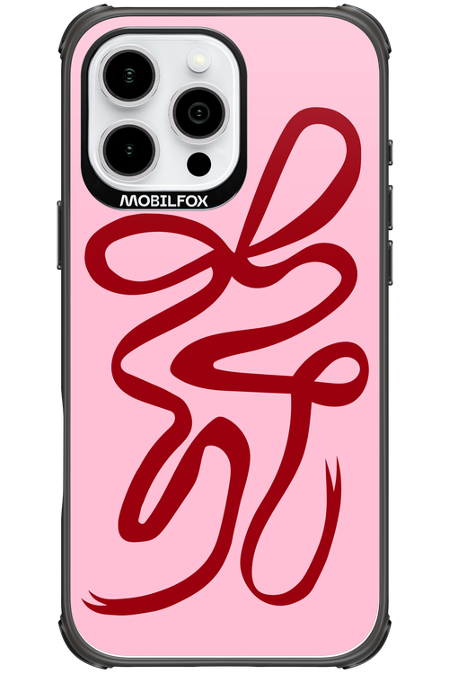 Burgundy Bow - Apple iPhone 16 Pro Max