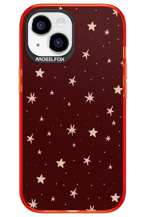 Burgundy Stars - Apple iPhone 15