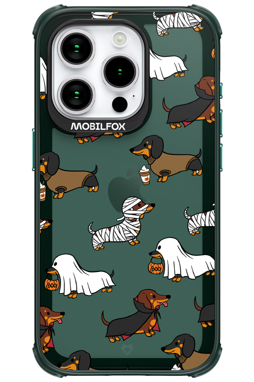 Scary Dachshund (Transparent) - Apple iPhone 15 Pro