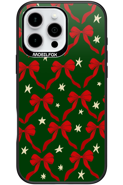 Bow & Stars (Green) - Apple iPhone 16 Pro Max