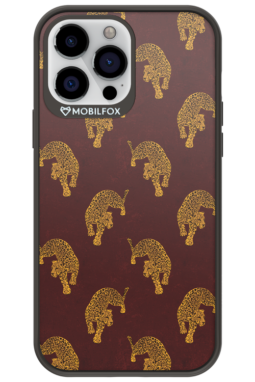 Burgundy Leopard Pattern - Apple iPhone 13 Pro Max
