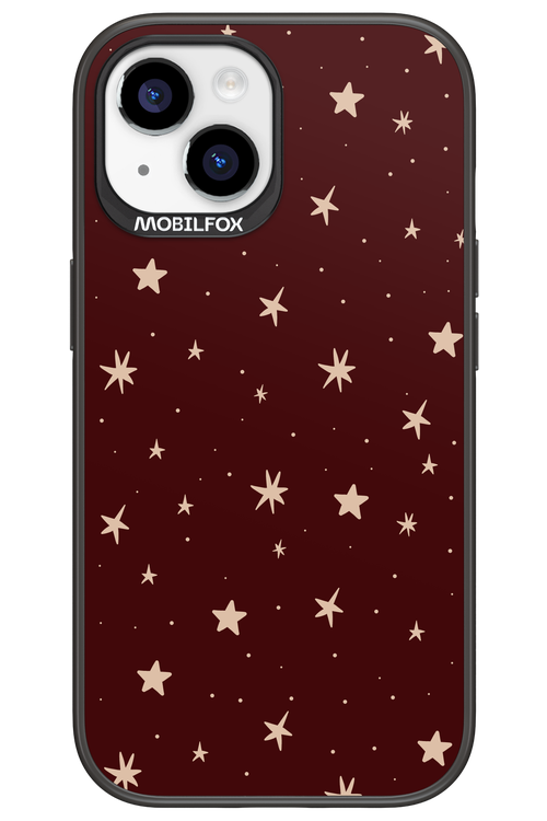 Burgundy Stars - Apple iPhone 15