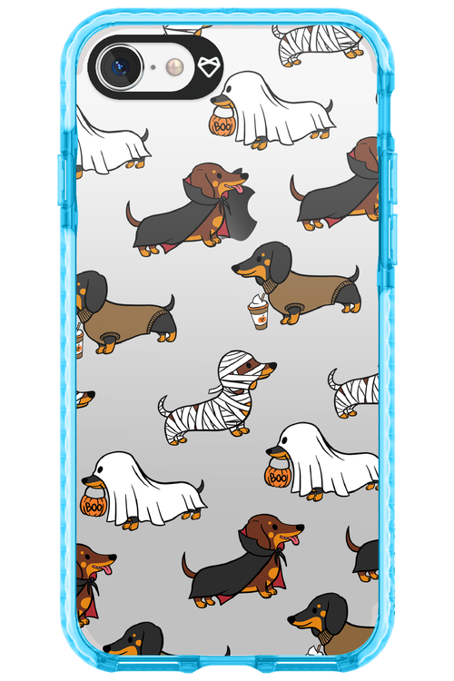 Scary Dachshund (Transparent) - Apple iPhone 7