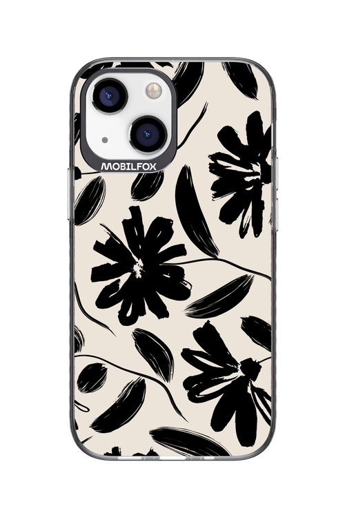 Monochrome Flowerss - Apple iPhone 13 Mini