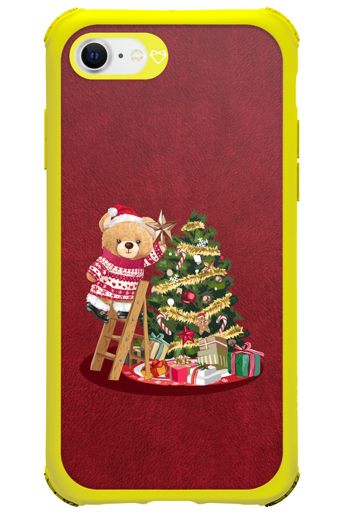 Christmas Bear (Burgundy) - Apple iPhone 8