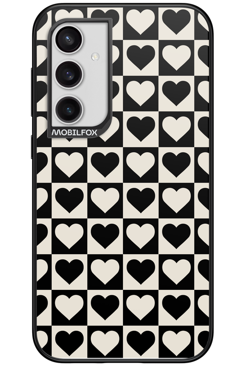 Checkered Heart - Samsung Galaxy S23 FE