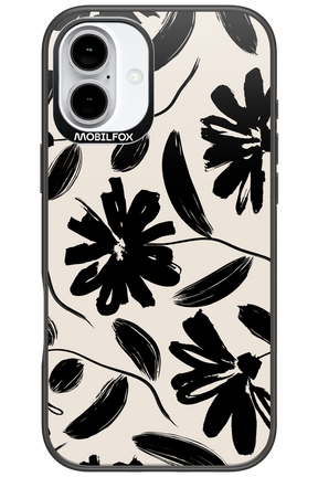 Monochrome Flowerss - Apple iPhone 16 Plus