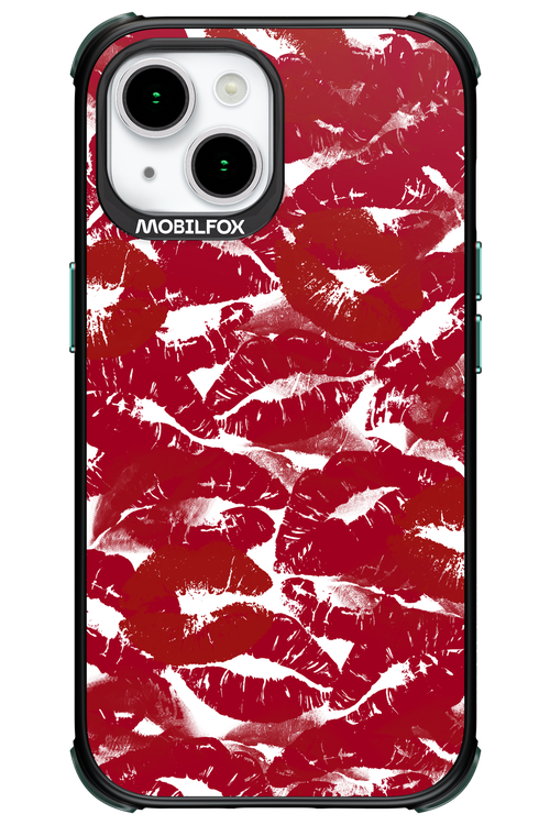 Burgundy and Kiss 2.0 - Apple iPhone 15