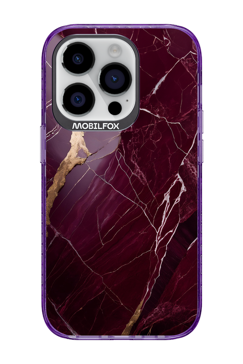Burgundy Marble - Apple iPhone 14 Pro