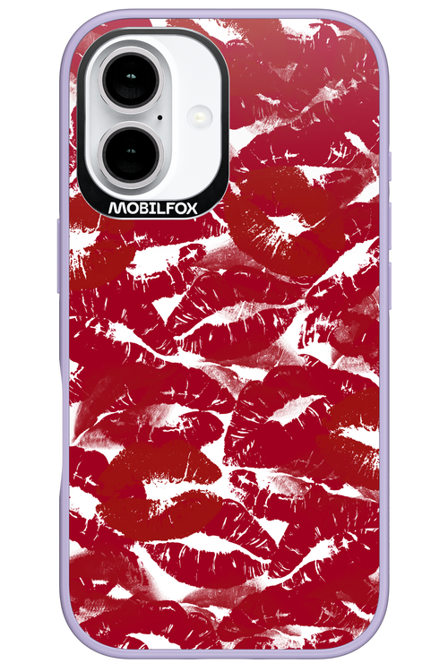 Burgundy and Kiss 2.0 - Apple iPhone 16