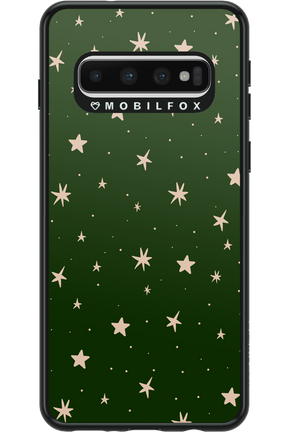 Forest Green Stars - Samsung Galaxy S10