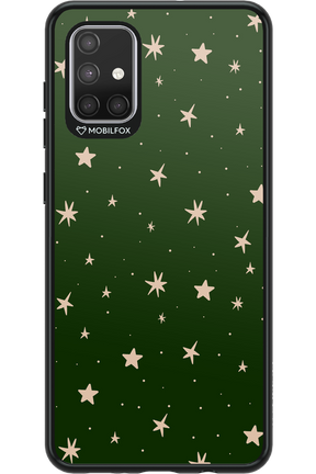 Forest Green Stars - Samsung Galaxy A71