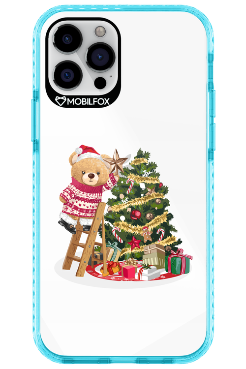 Christmas Bear (Transparent) - Apple iPhone 12 Pro