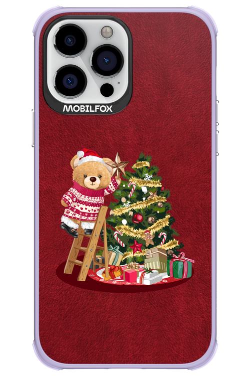 Christmas Bear (Burgundy) - Apple iPhone 13 Pro Max