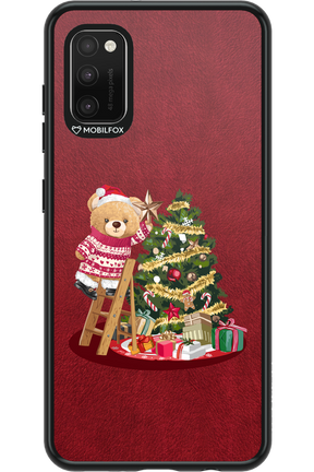 Christmas Bear (Burgundy) - Samsung Galaxy A41