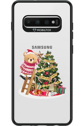 Christmas Bear (Transparent) - Samsung Galaxy S10+