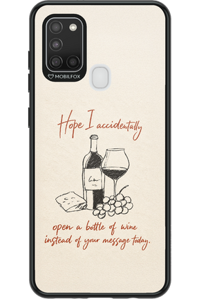 Bottle of wine 2.0 - Samsung Galaxy A21 S