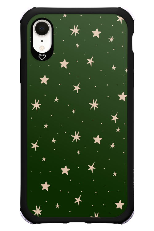 Forest Green Stars - Apple iPhone XR