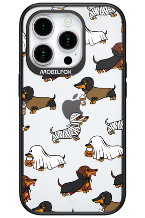 Scary Dachshund (Transparent) - Apple iPhone 15 Pro