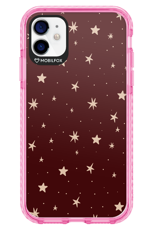Burgundy Stars - Apple iPhone 11