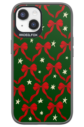 Bow & Stars (Green) - Apple iPhone 14