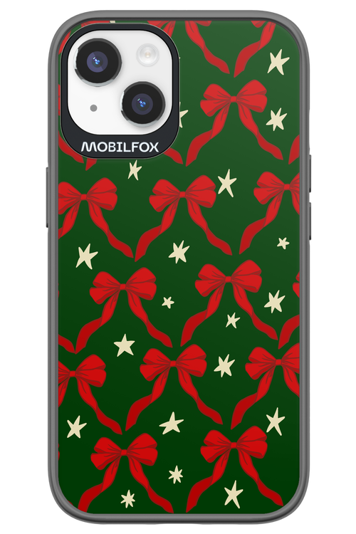 Bow & Stars (Green) - Apple iPhone 14