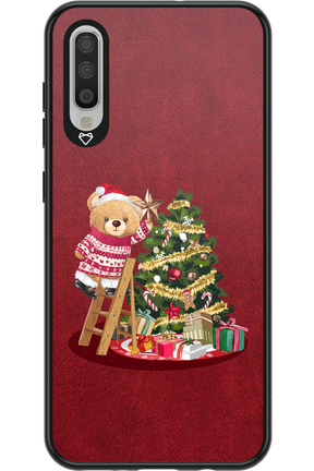 Christmas Bear (Burgundy) - Samsung Galaxy A70