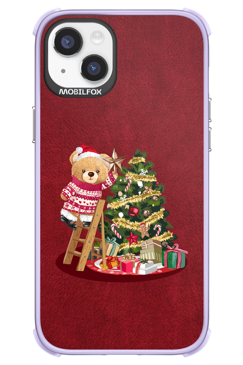 Christmas Bear (Burgundy) - Apple iPhone 14 Plus