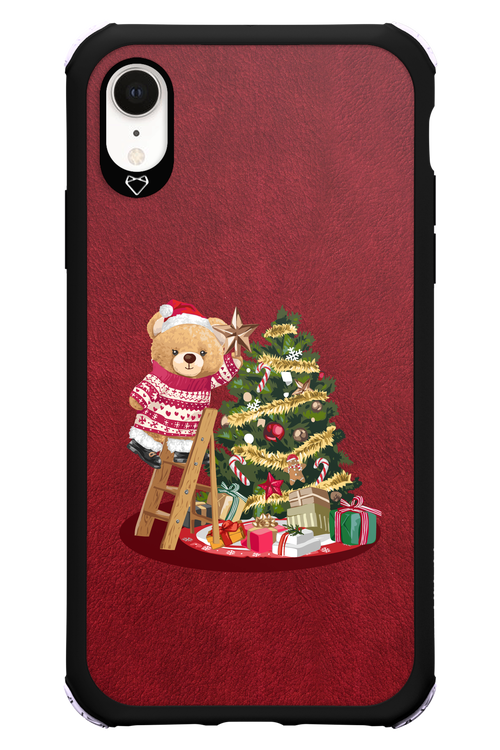 Christmas Bear (Burgundy) - Apple iPhone XR