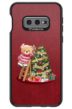 Christmas Bear (Burgundy) - Samsung Galaxy S10e