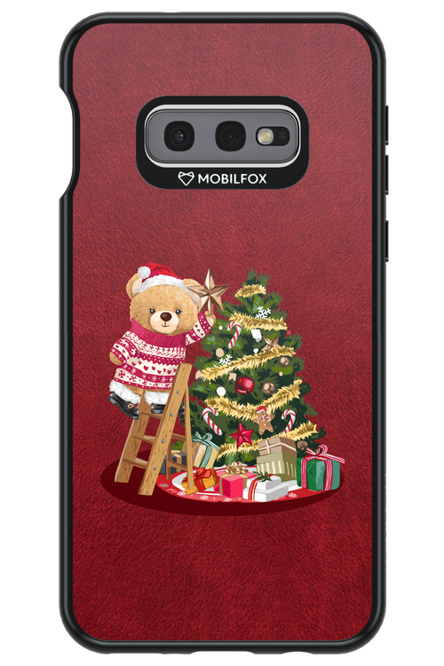 Christmas Bear (Burgundy) - Samsung Galaxy S10e