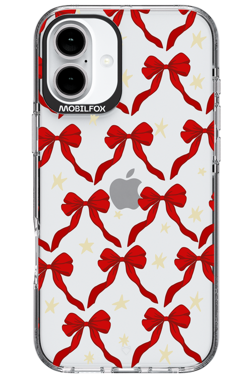 Bow & Stars (Transparent) - Apple iPhone 16 Plus