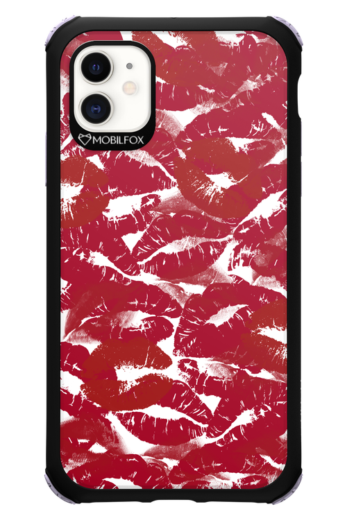 Burgundy and Kiss 2.0 - Apple iPhone 11