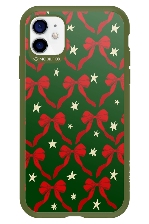 Bow & Stars (Green) - Apple iPhone 11