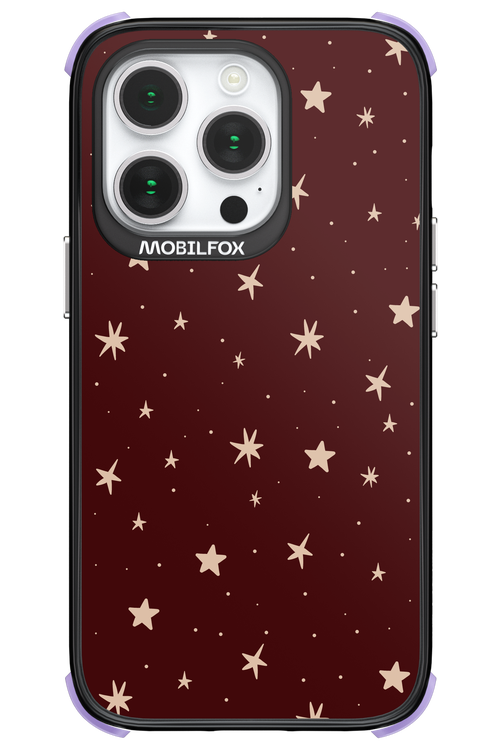 Burgundy Stars - Apple iPhone 14 Pro