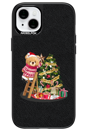 Christmas Bear (Leather) - Apple iPhone 14 Plus