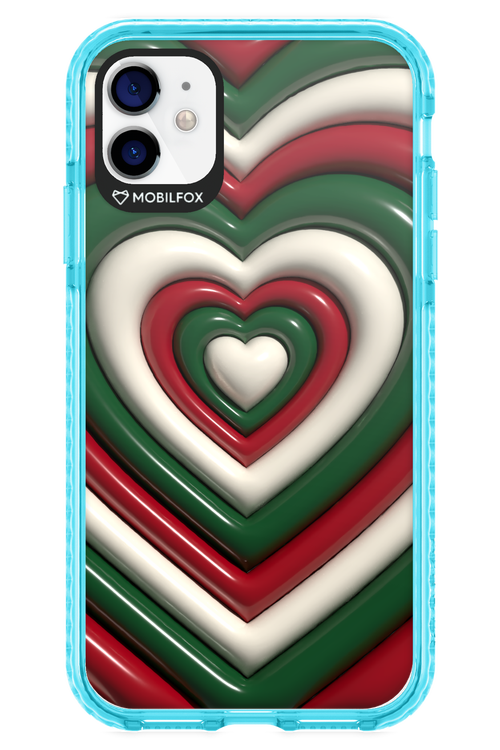 XMAS Hearts - Apple iPhone 11