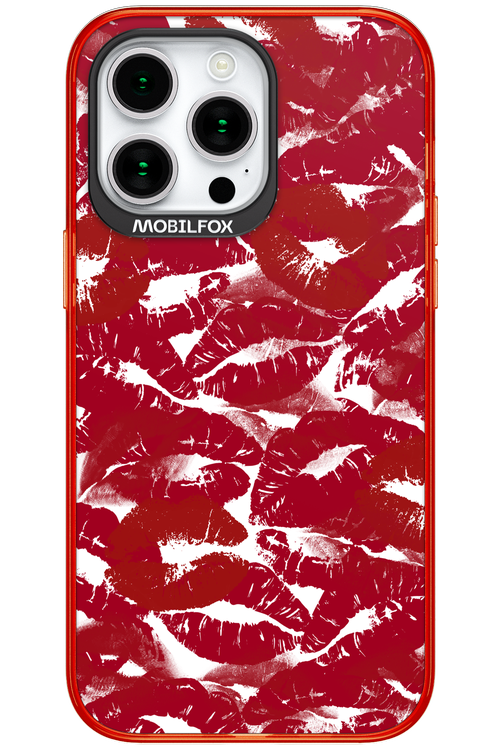 Burgundy and Kiss 2.0 - Apple iPhone 15 Pro Max