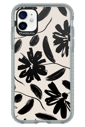 Monochrome Flowerss - Apple iPhone 11