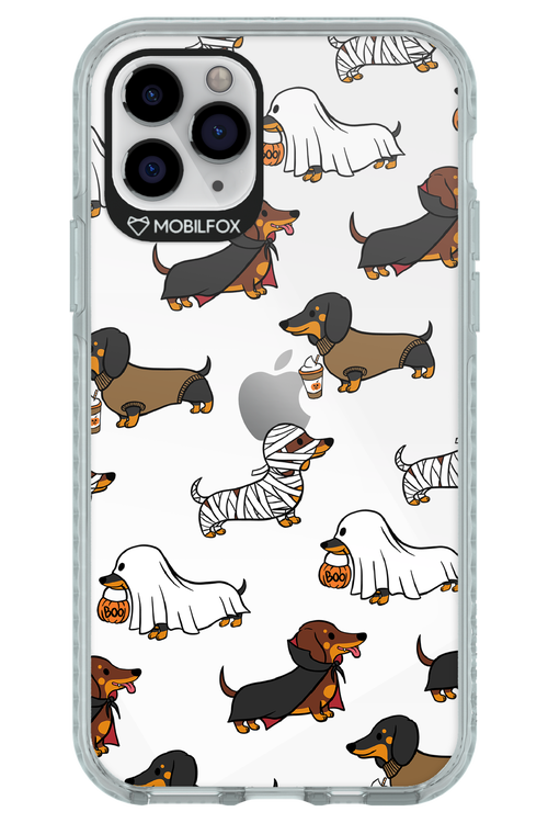 Scary Dachshund (Transparent) - Apple iPhone 11 Pro