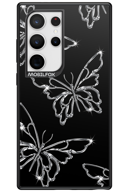 Silver Butterfly 2.0 - Samsung Galaxy S24 Ultra