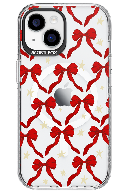 Bow & Stars (Transparent) - Apple iPhone 15
