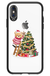Christmas Bear (Transparent) - Apple iPhone XS
