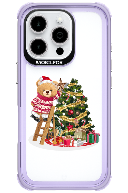 Christmas Bear (Transparent) - Apple iPhone 16 Pro