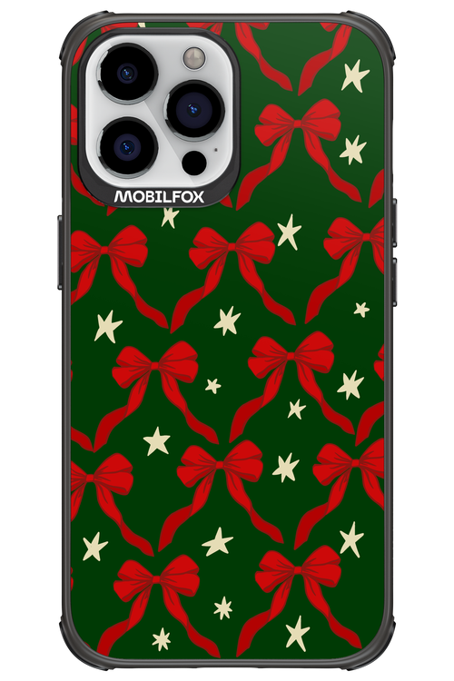 Bow & Stars (Green) - Apple iPhone 13 Pro Max